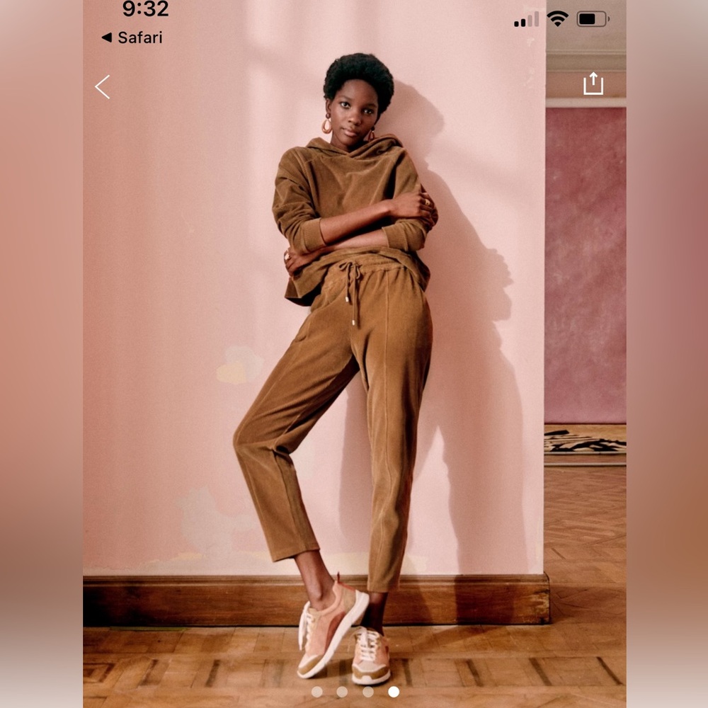Sezane Brown Track Pants & Joggers